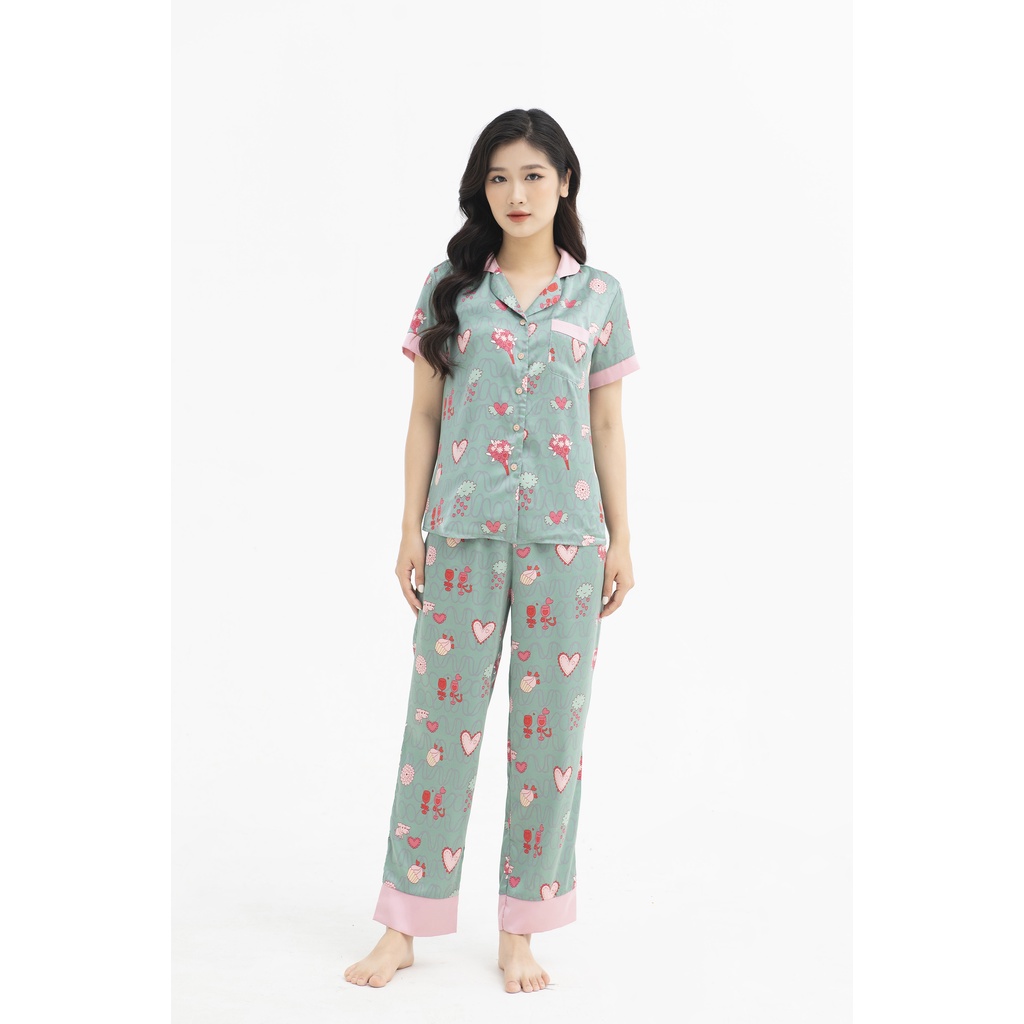 Ảnh Pijama Lụa Satin Nhật Dài Tay JAPAN SILK Chính Hãng 2