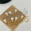 Nhẫn titan cao cấp không gỉ mạ vàng 24k đính đá kim cương nhân tạo lấp lánh thời trang thanh lịch dành cho nữ