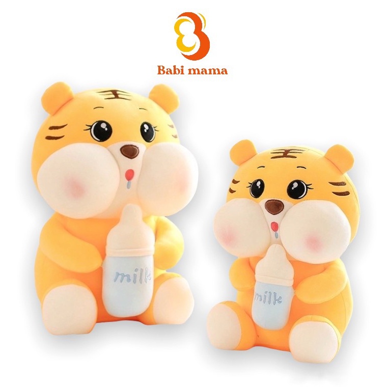 Gấu Bông Hổ Baby, Heo Cute Hột Me Ôm Bình Sữa Dễ Thương Ôm Ngủ Mềm Mại Babi Mama G04