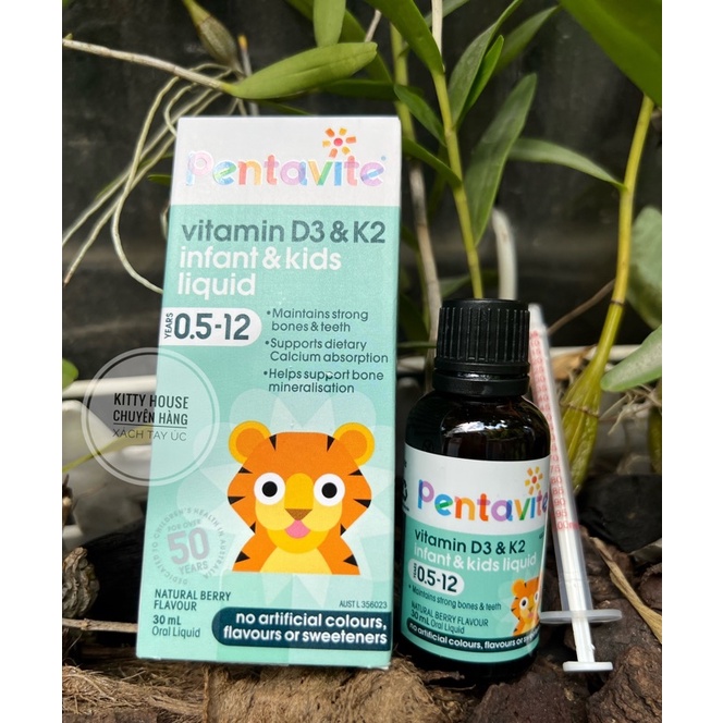 PENTAVITE VITAMIN D3&K2 LỌ 30 ML CHÍNH HÃNG Shopee Việt Nam