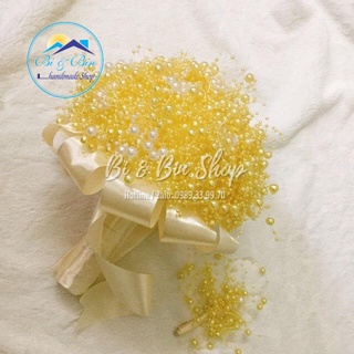 Cuộn 30m Chuỗi Ngọc Hạt Trai Làm Bó Hoa Cưới Cho Cô Dâu, Trang Trí Tiệc Cưới - Bi & Bin Handmade Shop