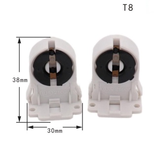 Ổ cắm nhựa AC 100–250V cho T8/G13, đế đèn huỳnh quang/LED T8