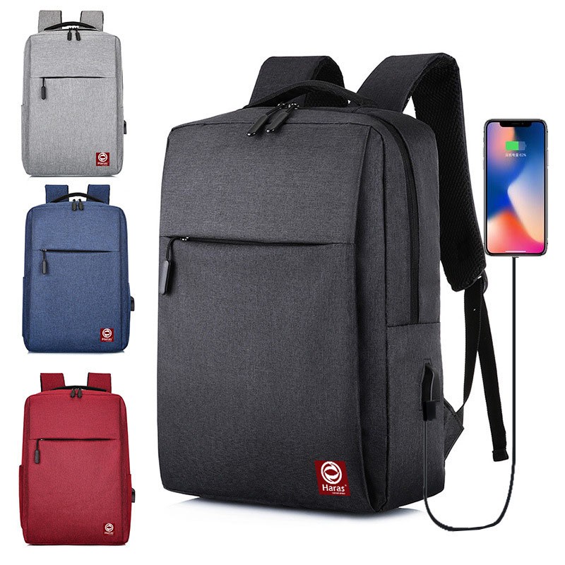 Balo Laptop Tích Hợp USB Cao Cấp Thời Trang HARAS HR237