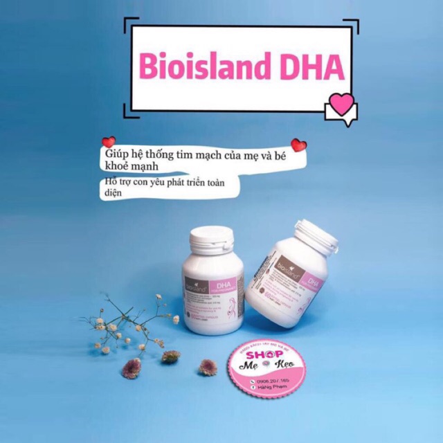 {Mẫu mới+Tem Phụ Qr} Dha Bầu Bioisland 60 viên cho phụ nữ chuẩn bị mang thai, mẹ bầu & sau sinh - Úc