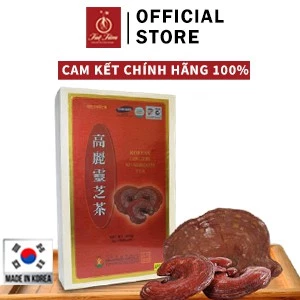 trà linh chi💖FREESHIP💖Trà Linh Chi Hàn Quốc Mushroom Hộp Gỗ 300g (100 Gói x 3g