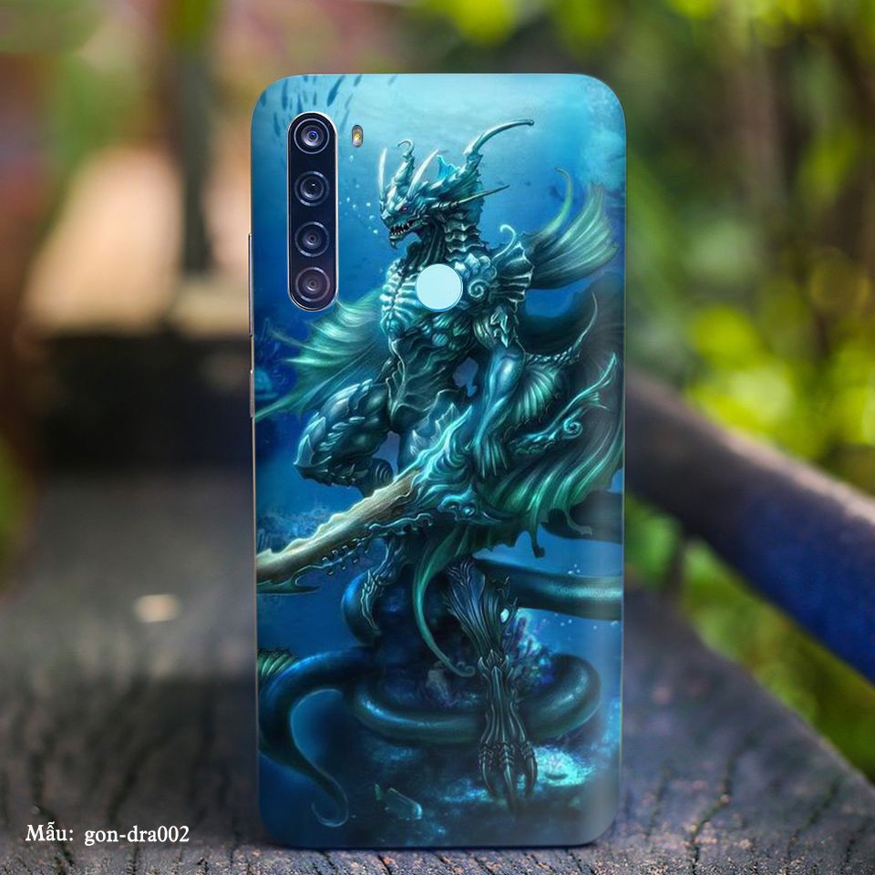 Miếng dán skin cho các dòng điện thoại Xiaomi K20 - K30 - Note3 Pro in hình Rồng 3D nhiều màu sắc cực đẹp