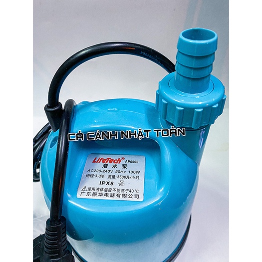 MÁY BƠM NƯỚC HỒ CÁ LIFETECH AP 6500 100W 2M6 3800L/H