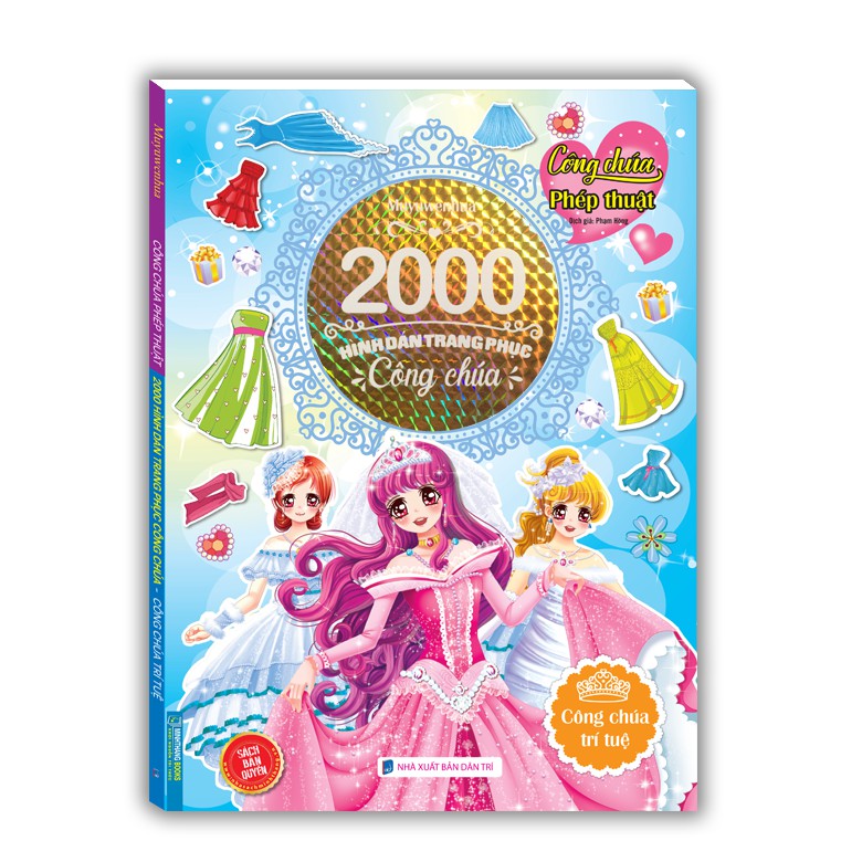 Ảnh Sách - 2000 hình dán trang phục công chúa Công chúa trí tuệ 1