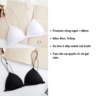 Áo bra nữ đẹp 2 dây mảnh gợi cảm và sexy, Áo lót nữ đệm mút mỏng ôm ngực DEVARI B2099