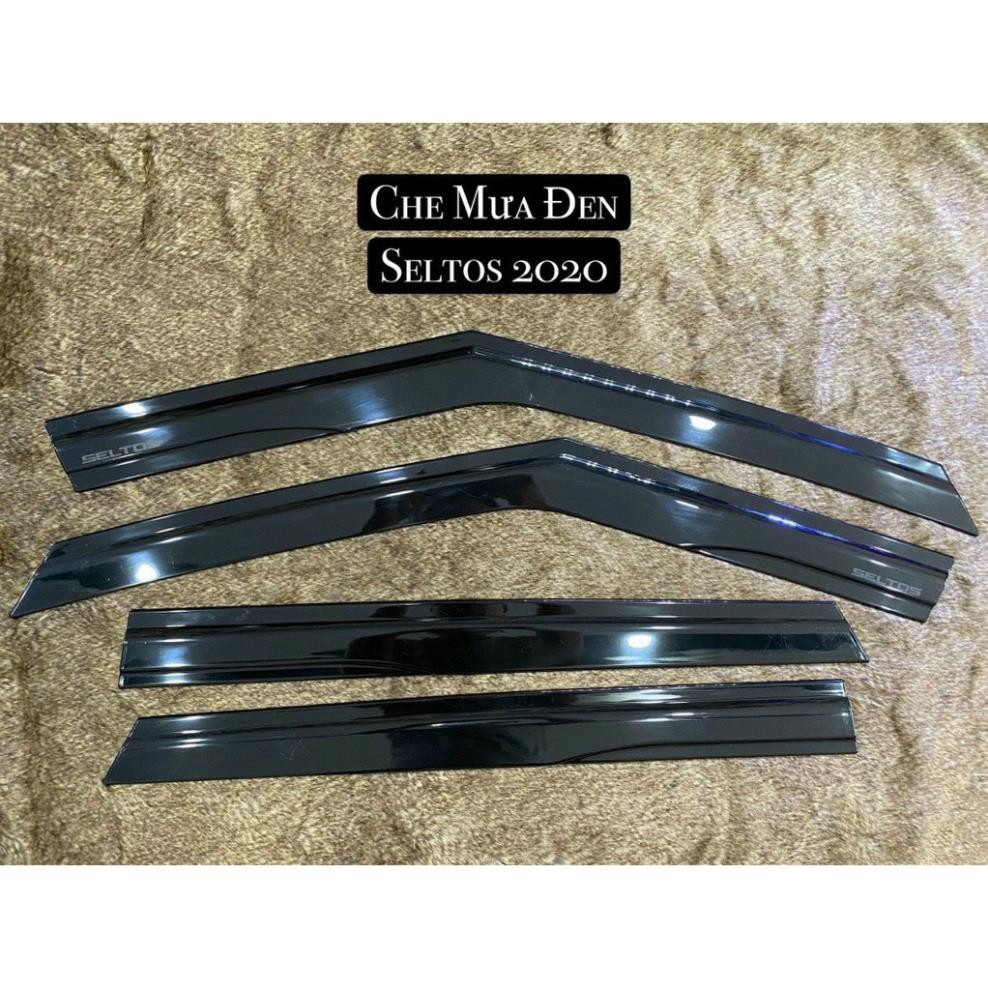 Vè che mưa xe Kia Seltos 2020 - 2025 chỉ Inox và nhựa đen cao cấp