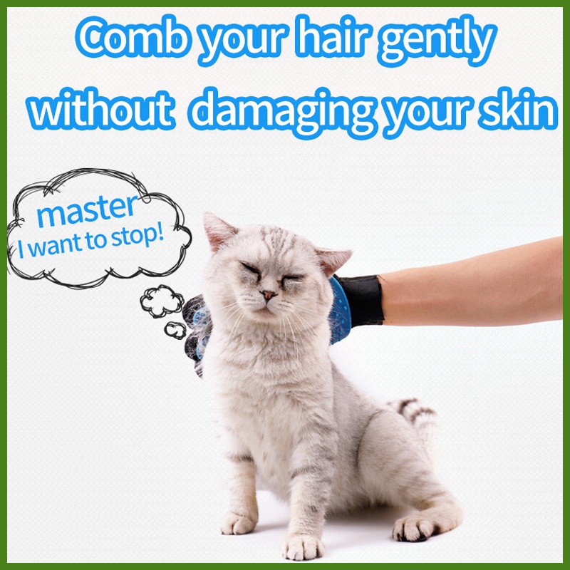 Tẩy lông Găng tay thú cưng Massage cho chó Chải lông Groomer Đồ dùng cho thú cưng Găng tay đi tắm