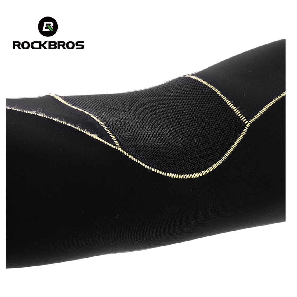 Rockbros Găng Cánh Tay Chống Nắng Chống Tia UV Bằng Vải Lụa Lạnh Thoải Mái An Toàn Khi Chơi Thể Thao