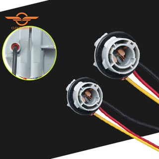 Set 2 đui gắn đèn phanh xe ô tô có dây nối sẵn tiện dụng