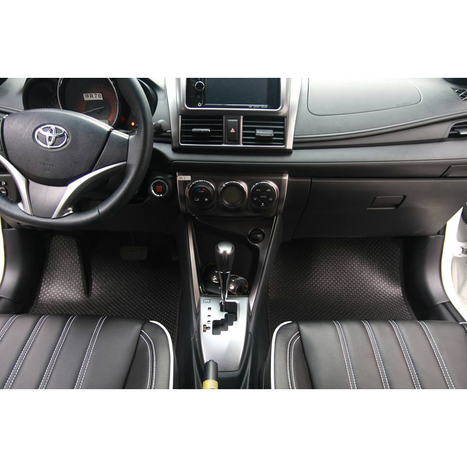 Thảm lót ô tô KATA cho xe Toyota Yaris HB (2014 - 2025) - Khít với sàn, Chống trơn, Không mùi, Không ẩm mốc