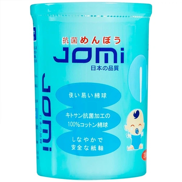 Bông Tăm Kháng Khuẩn Jomi Hộp 160 - 200