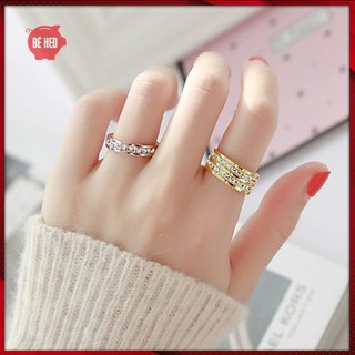 Nhẫn titan đá full không đen không gỉ - Trang sức Bé Heo BHN131