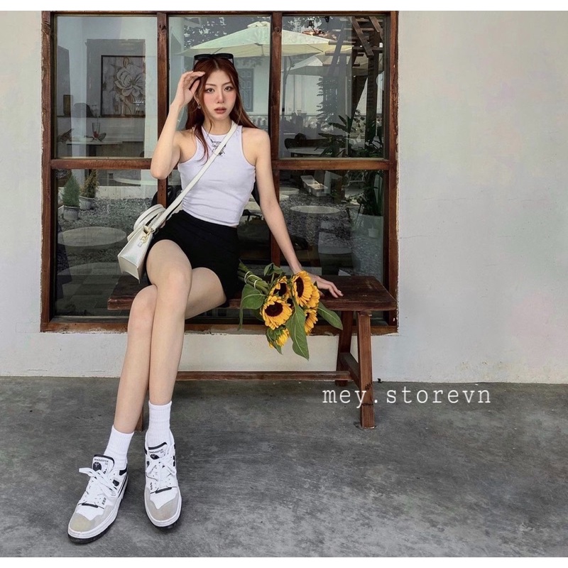 quần short umi hàn cạp cao