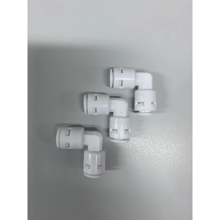 Co vuông nối nhanh 2 đầu ống phi 10, phi 6mm - Cút góc nối nhanh - Co cút máy lọc nước – 3