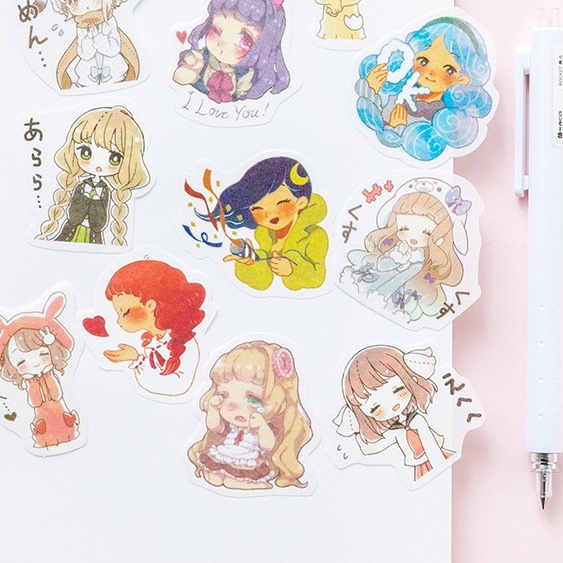 Bộ 40 Sticker LOLI trang trí sổ tập vở và DIY | Shopee Việt Nam