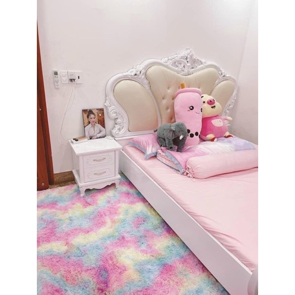 Thảm Lót Sofa – Thảm Lông Trải Sàn Phòng Ngủ 1m6 x 2m