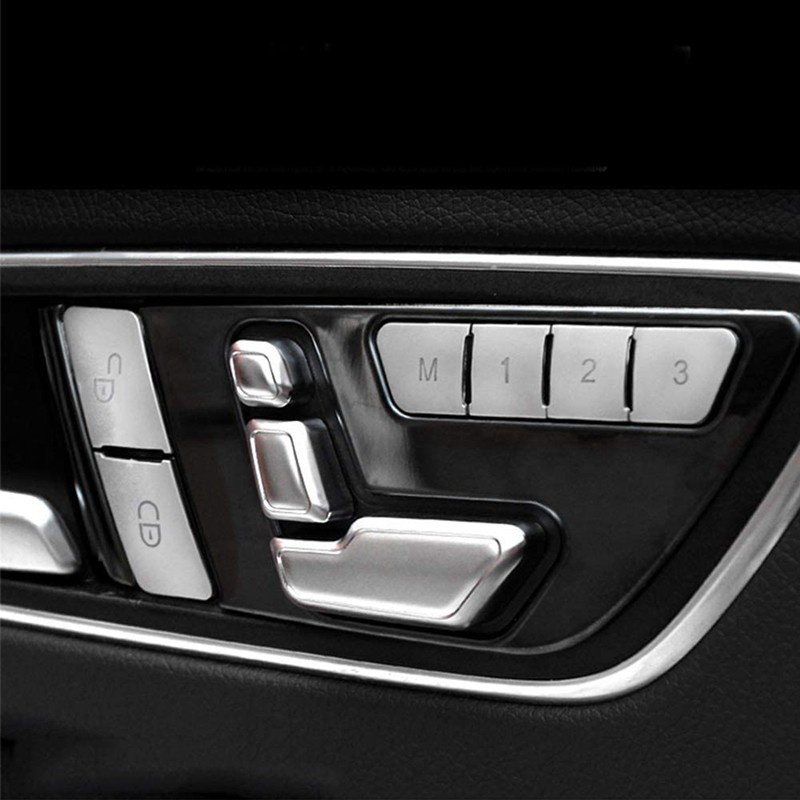 Bộ 12 miếng dán nút bấm cửa xe hơi thích hợp cho Mercedes Benz Cla / Gla / Glk / Gle / Cls / Gl / ml / A / B / E
