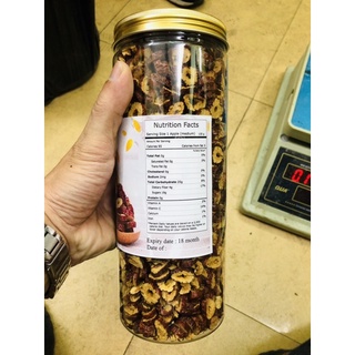 Hộp 450gr Táo Đỏ Thái Lát Sấy Khô (không hạt)