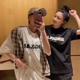 Áo Thun Singular Form Rộng Nữ Phông tay lỡ dáng suông in hình vintage, 3158 retro cá tính Ulzzang