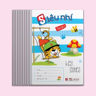 TUANVIET BOOKS Vở Ô ly Siêu nhí - Cao cấp 6 sao (10 quyển/lốc 48 trang - Giao mẫu ngẫu nhiên)