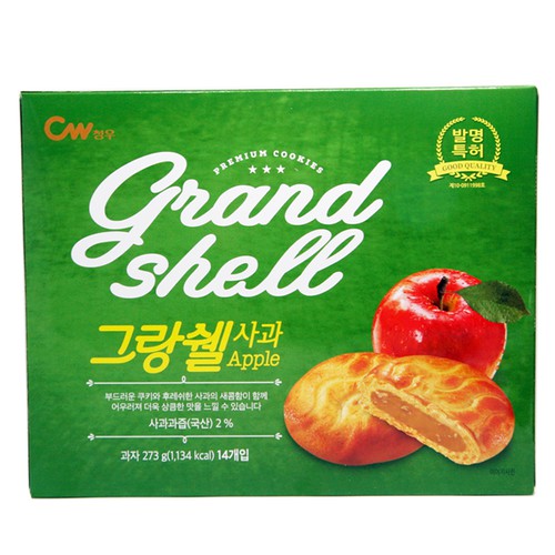 Bánh quy táo Grand Shell CW hộp 273 Gram - Nhập Khẩu Hàn Quốc | Shopee ...