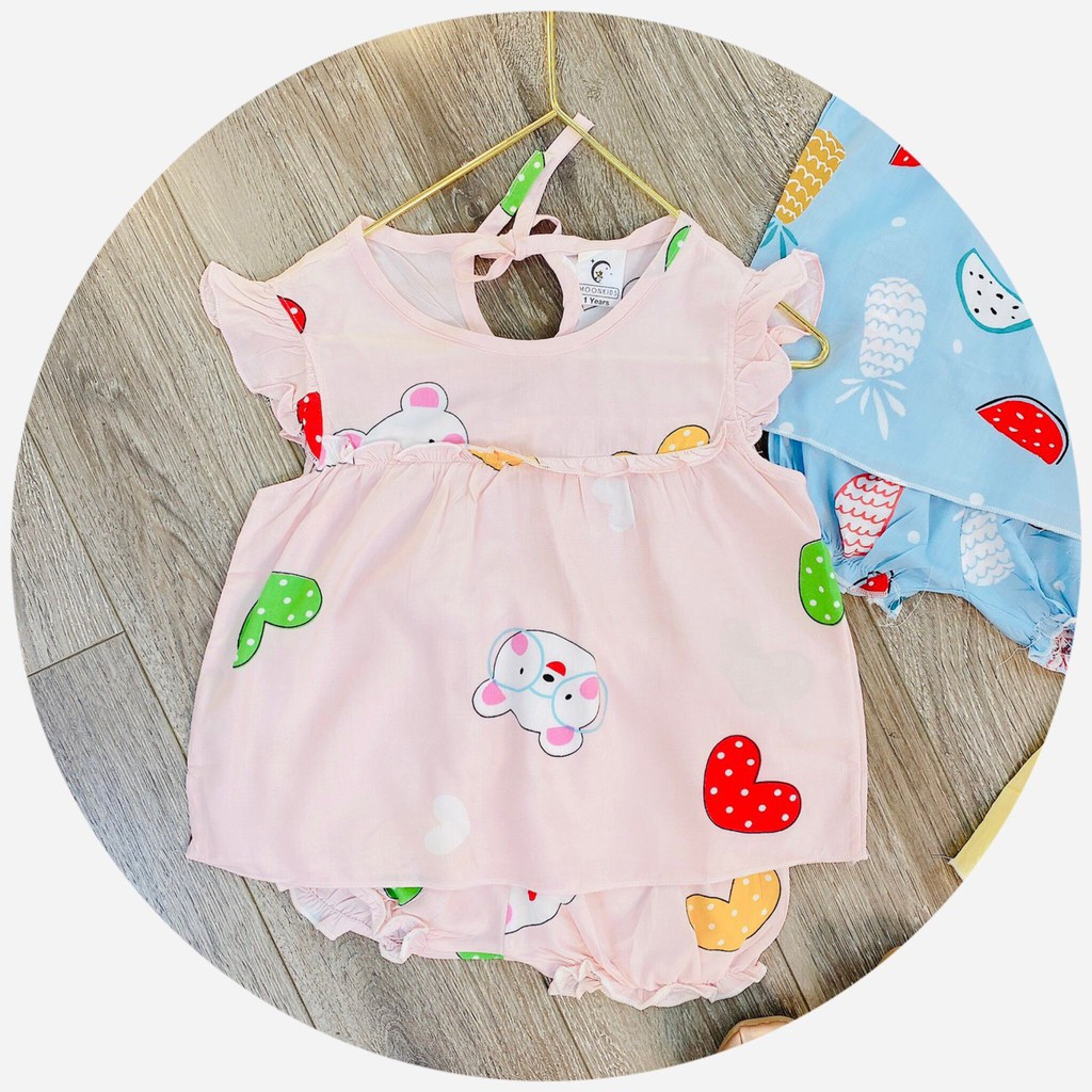 Bộ Lanh Bé Gái Đồ Tole Loại 1 Cho Bé 8-17kg