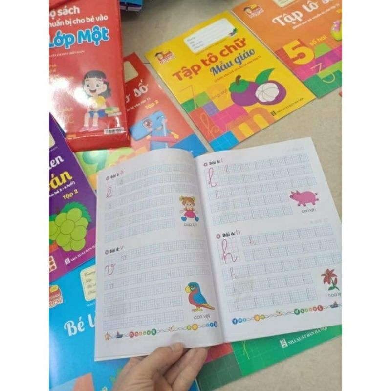 Ảnh Sách - Bộ hành trang cho bé vào lớp 1 tập tô tập viết chữ, số - 10 quyển kèm bút chì và tẩy 4