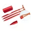 YUUKII 5 / 10 Chiếc 18cm Lều Chốt Cọc Siêu Nhẹ Hợp Kim Nhôm Đỏ Cắm Trại Đi Bộ Đường Dài