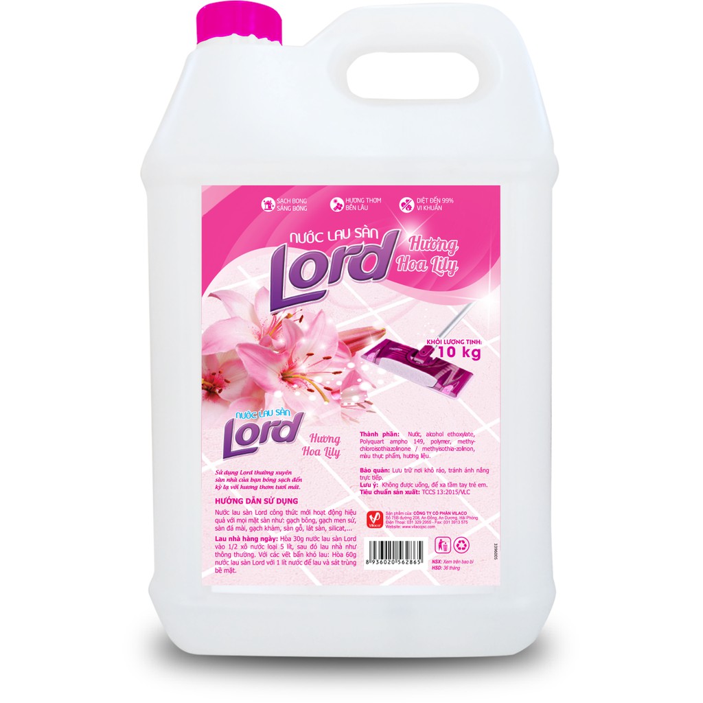 Ảnh Nước lau sàn Senny hương hoa ly hồng 10kg 1