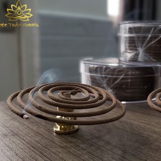 Đế Cắm Nhang Trầm Hương Hình Hồ Lô - Chân Đế Hợp Kim Cắm Nhang Vòng, Nhang Cây - Mộc Trầm Hương MTH