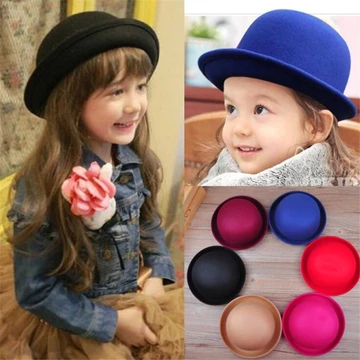 Điểm Chất Lượng Cao Bé Gái Bé Trai fedora Mũ Vòm Mũ Trẻ Em Mũ Trẻ Em Mũ nỉ Mũ len nỉ Mũ Bowling Mũ nữ