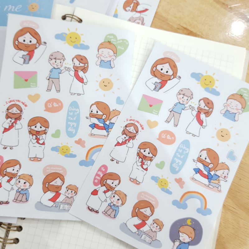 STICKER GOD AND ME (BOY VERSION) | Shopee Việt Nam