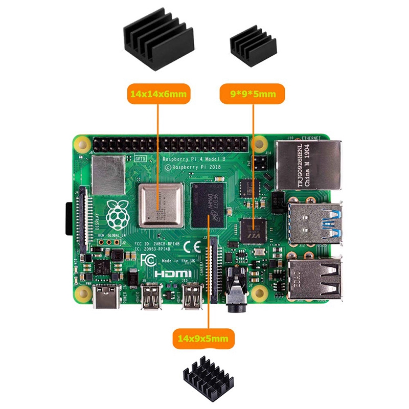 Vỏ Nhựa Acrylic Trong / Trong / Đen Cho Raspberry Pi 4 Model B, Quạt Tản Nhiệt Raspberry Pi 4b