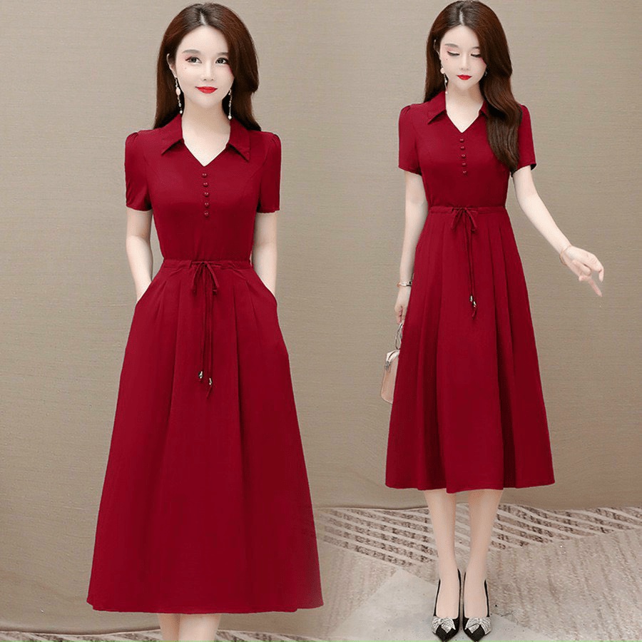 (HCM) Đầm nữ vintage sang trọng lịch thiệp thời trang sang chảnh , sành điệu tôn dáng cho các nàng HIYU STORE