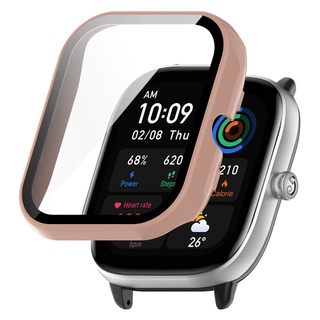 Ốp Bảo Vệ Mặt Đồng Hồ Thông Minh Huami Amazfit GTS 4 mini Bằng PC Cứng Kèm Kính Cường Lực