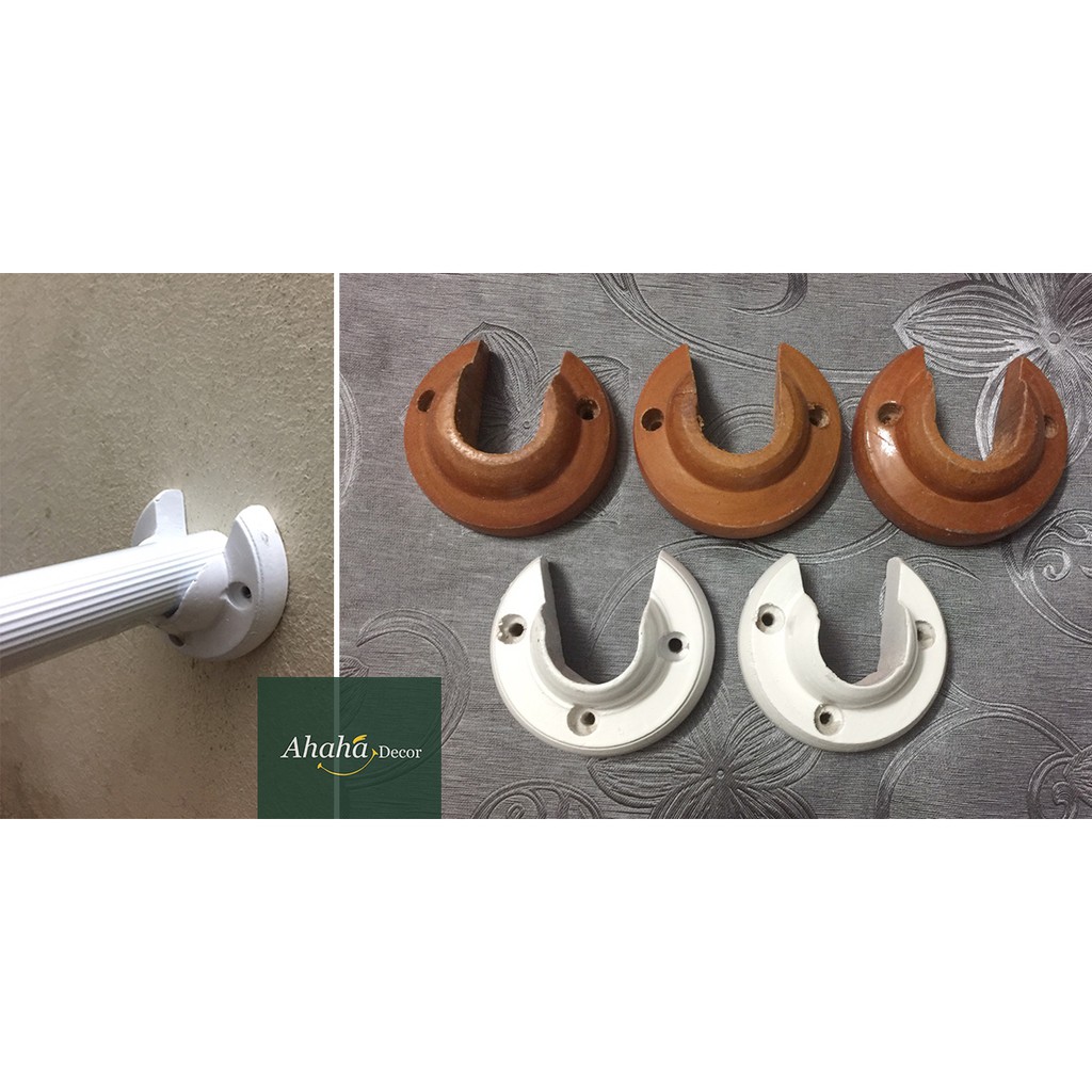 Bát Gỗ Đỡ Thanh Rèm - Phụ Kiện Rèm (1 cái) | Shopee Việt Nam