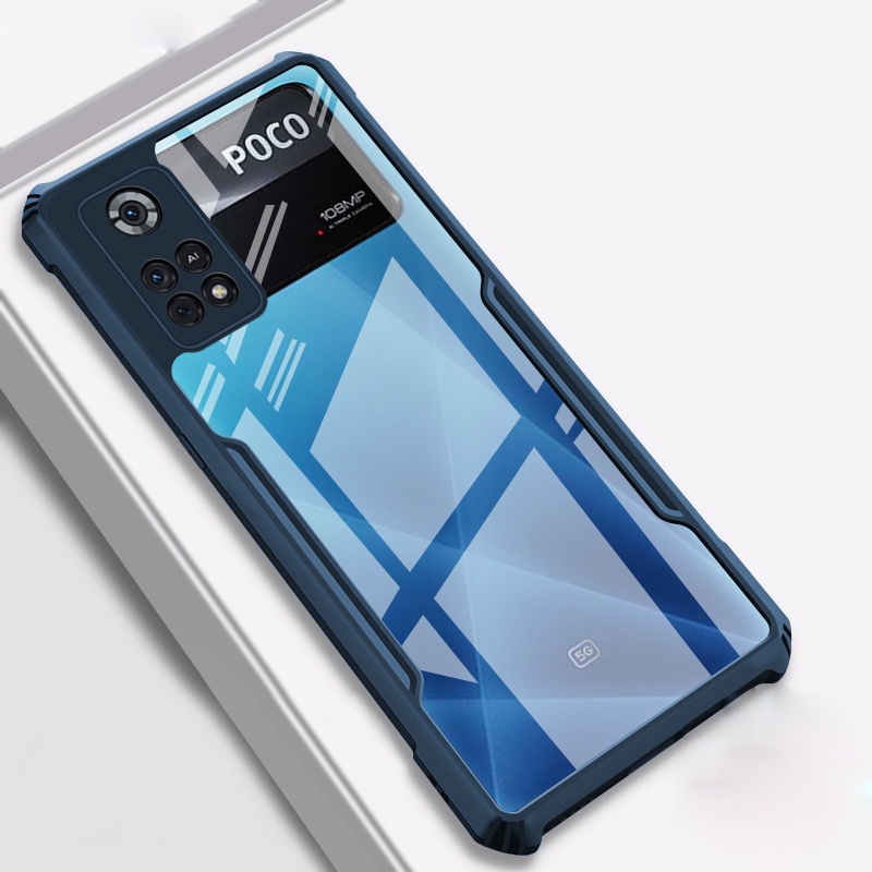 Dành Cho Xiaomi Poco X4 Pro M3 F3 X3 NFC X3 GT 5G Trong Suốt Túi Khí Acrylic Vỏ Điện Thoại Lai Silicon Ốp Lưng Chống Sốc