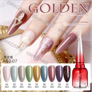 SET Sơn gel AS nhũ mã ASJ mẫu chai đỏ nhọn 9 chai 15ml siêu HOT siêu xịn
