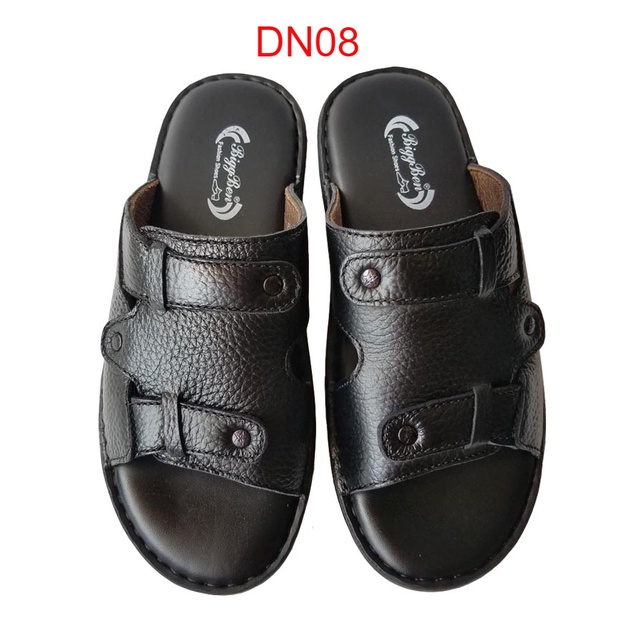 Dép nam quai ngang da bò BIGGBEN HKD054