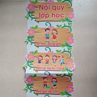 Bảng nội quy lớp học mầm non | Shopee Việt Nam