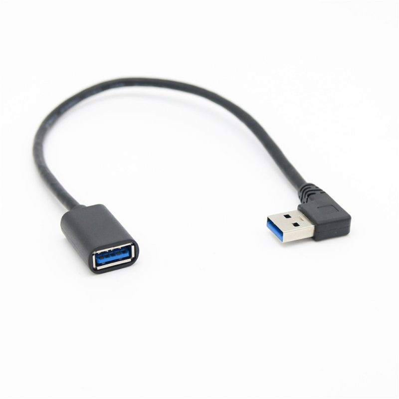 [THÊM +] Bộ chuyển đổi dây cáp nối dài siêu tốc USB 3.0 góc phải 90 độ từ nam sang nữ