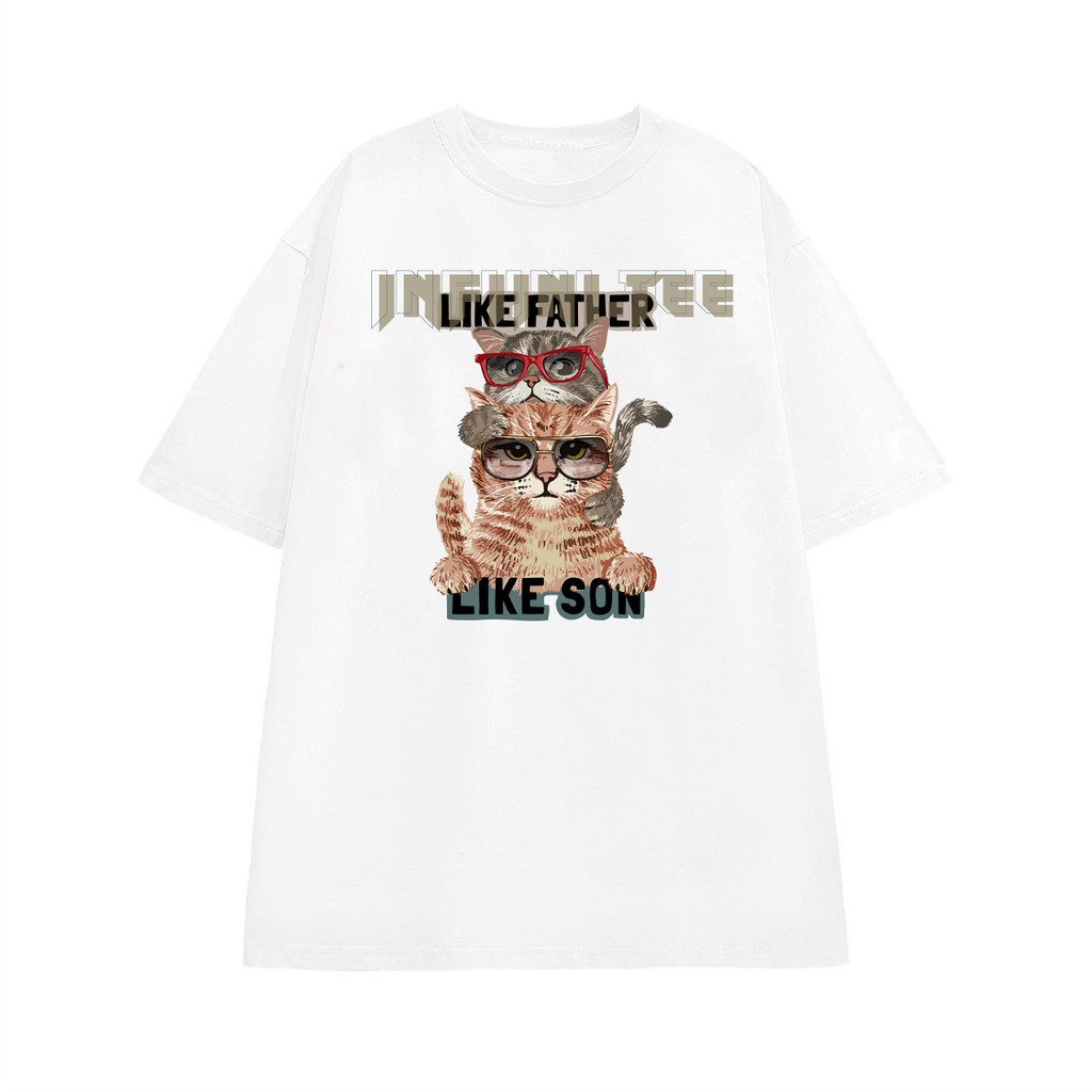 Áo thun INFINITEE Fni0885, Thun 100% Cotton - form rộng Unisex. Nữ