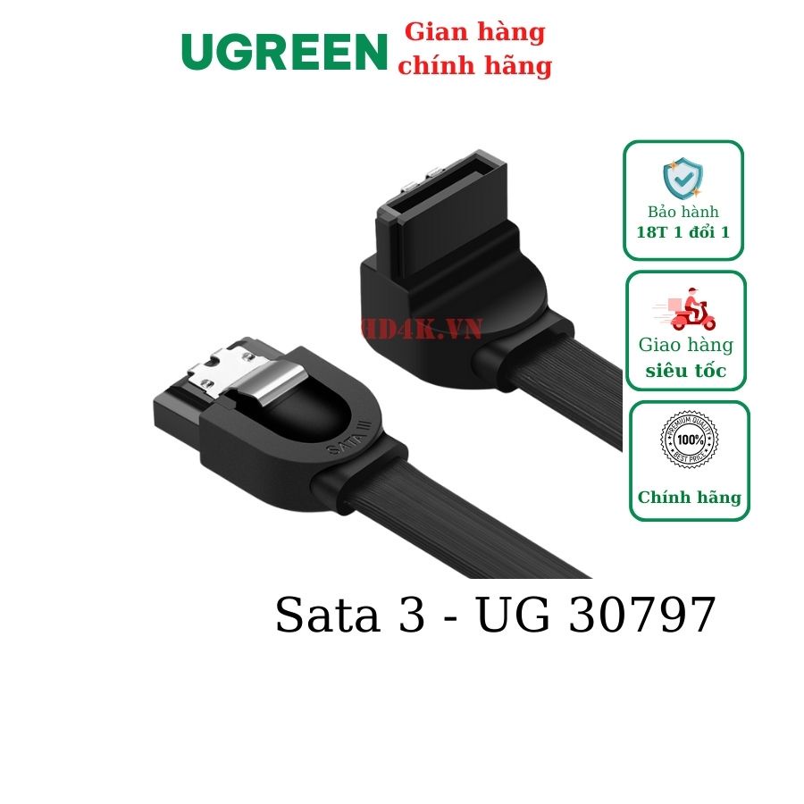 Cáp SATA 3 tốc độ truyền dữ liệu cao Ugreen 30797 30796 US217 | Shopee ...