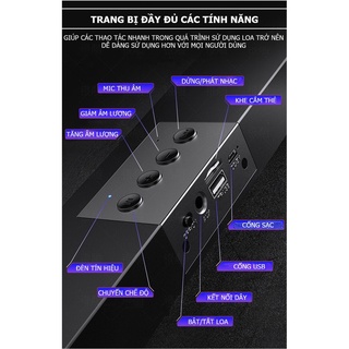 Loa Bluetooth Không Dây A36 Âm Thanh Nghe Nhạc Siêu Đã, Tương Thích Mọi Thiết Bị, BH 24 Tháng
