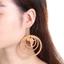 TOPTOOLCX Dangle Bông tai Trang sức Bông tai gỗ Bohemian Châu Phi