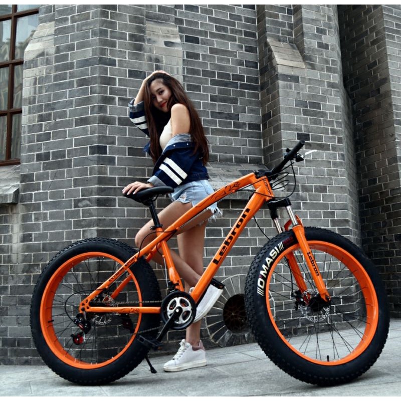 Sẵn} XE ĐẠP LEBRON  THỂ THAO BÁNH BÉO  26inh  LC